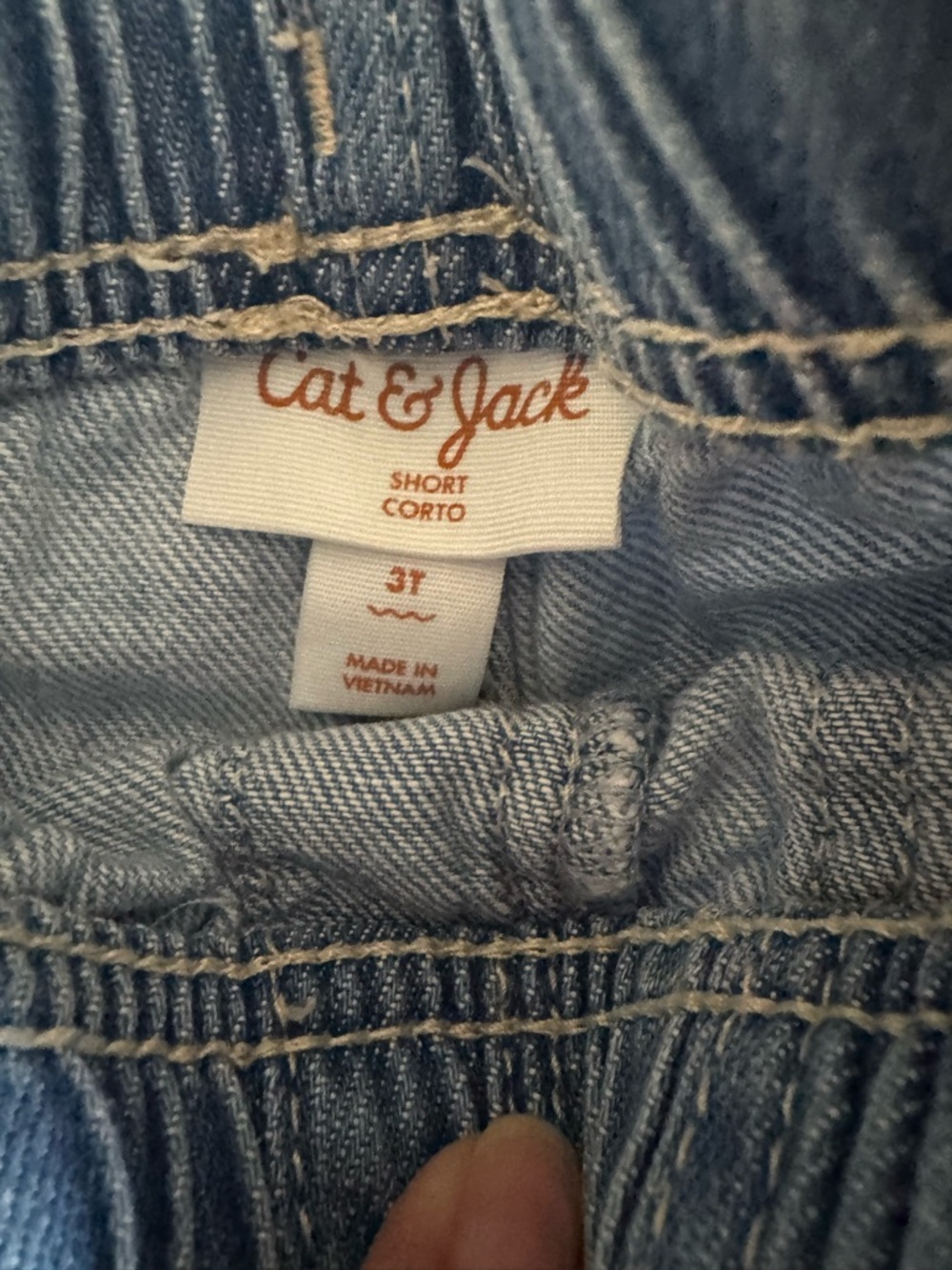 Cat & Jack girls Bundle of 3 denim bottoms size 3T - Picture 4 of 5